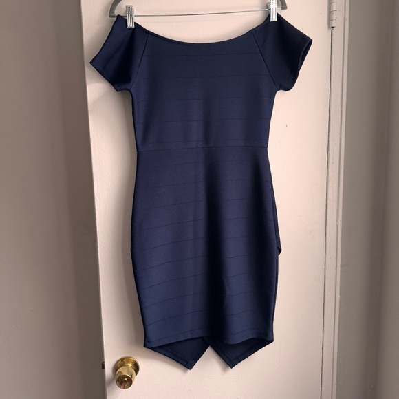 Off the Shoulder Bandage Mini Dress - Picture 4 of 4